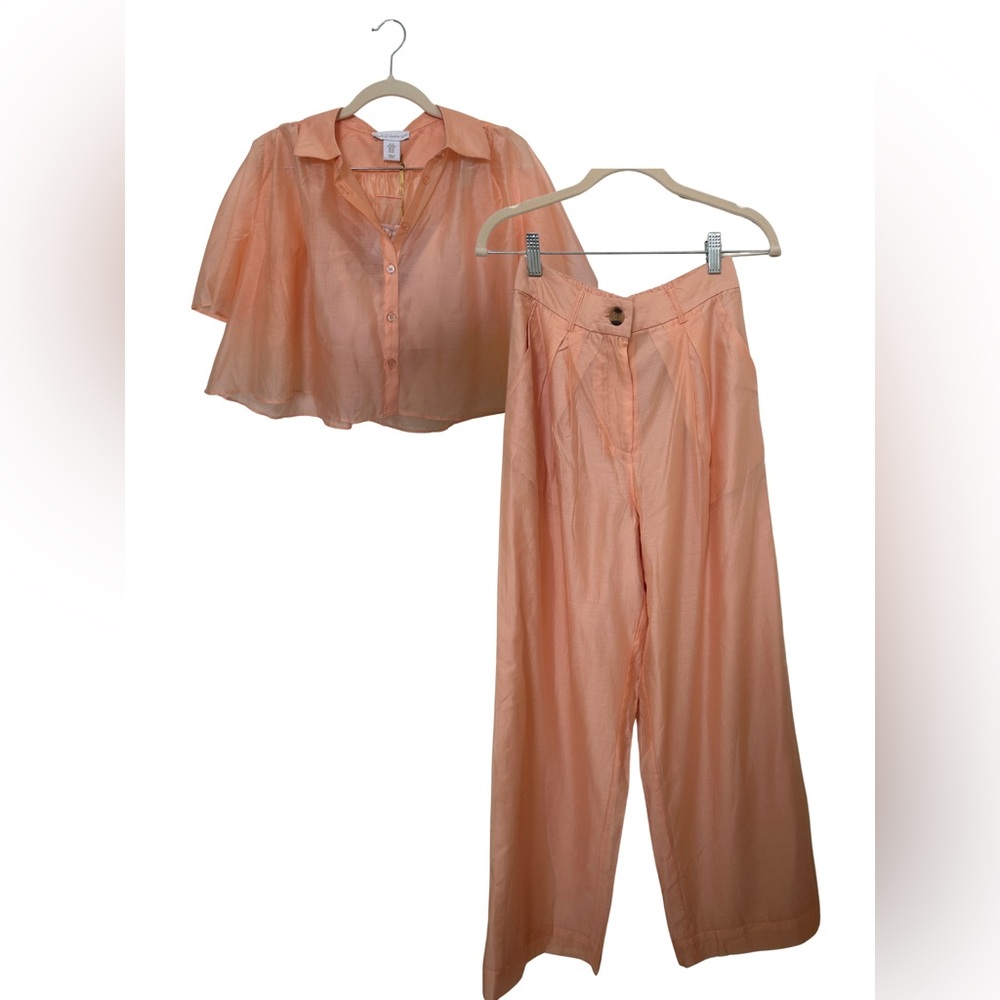 House of Harlow 1960 peach pant set